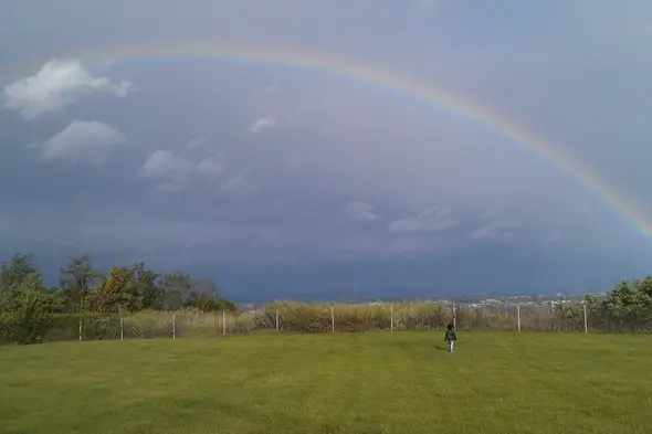 A rainbow over West Orange